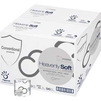 Heavenly Soft? 1 Ply Pure Cellulose Wrapped Roll, White, 4.1" x 292', 1/CS/96