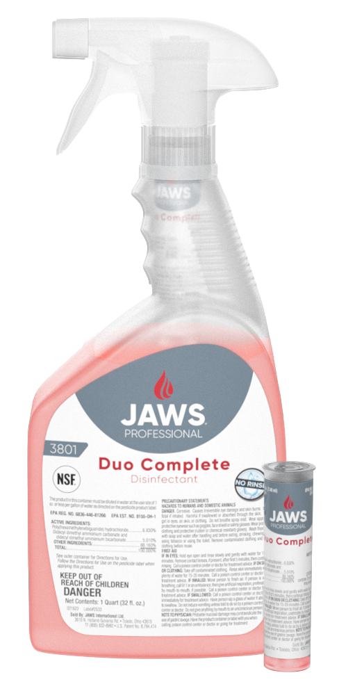 JAWS Duo Complete Disinfectant Cartridges- 24/cs