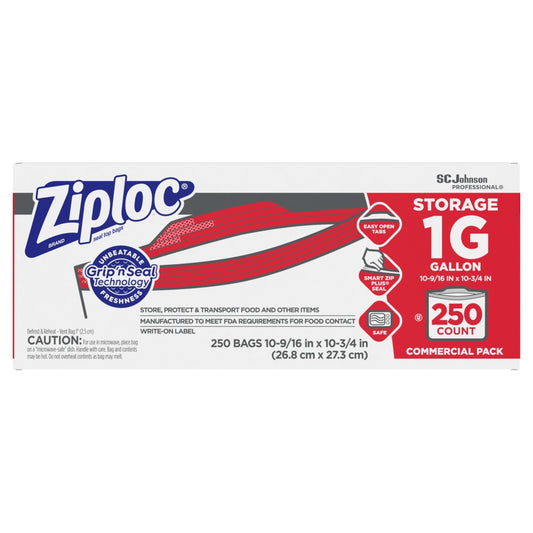 94602 Ziploc Bags - 1 Gallon - 250Count