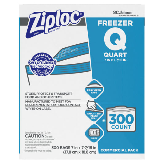 Ziplock Freezer Quart bag - 300/cs