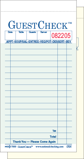 Guest Checks